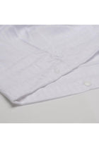 250 Thread Count Luxury Duvet Cover Set Percale with Stripes - Optical White, 240X200 cm, 2 Pillow Covers