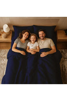 MOONCEE 6 Pcs Bed Sheet King Size Set With Duvet Cover 220x240 Microfiber Bed Sheets Bedding Set Includes 1 Fitted Sheet, 1 Quilt Cover & 4 Pillows Cases (Royal Blue, 6Pcs Duvet Cover Set- King)