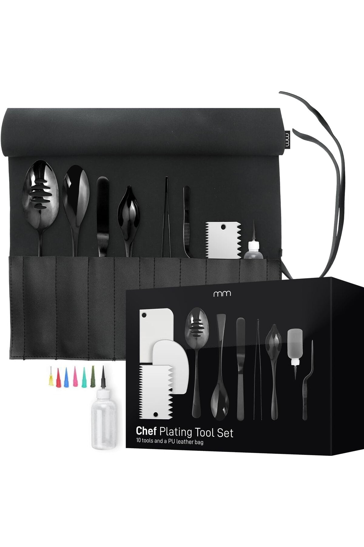 - mm - Chef's Plating Tool Set - Kitchen Chef Cooking Utensils - Culinary Coating Set - Plating Kit