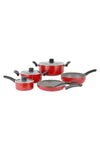 9-Piece Aluminium Non-Stick Coating Durable Design Non-Slip Ergonomic Handle Kitchen Cookware Set