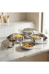 Classique Deluxe 9 Piece Stainless Steel Cookware Set | 2 L, 3.6 L, 3.8 L & 5.5 L Casseroles