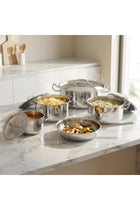 Classique Deluxe 9 Piece Stainless Steel Cookware Set | 2 L, 3.6 L, 3.8 L & 5.5 L Casseroles