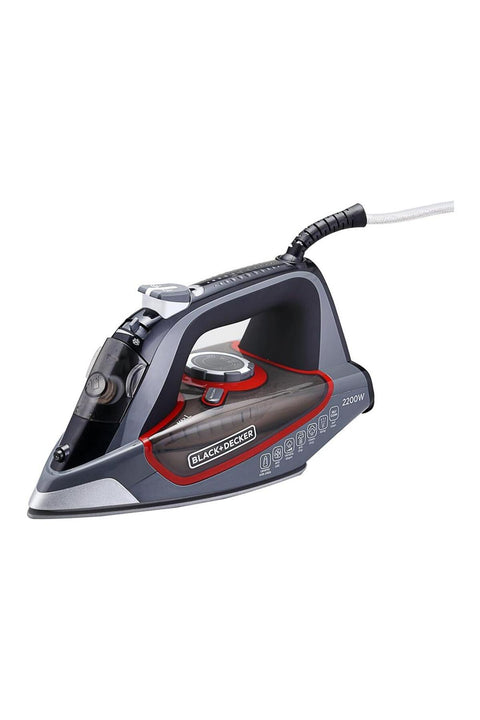 Black & Decker 2200W 90g/min Steam Steam Iron With 380ml Capacity, Ceramic Coated Soleplate