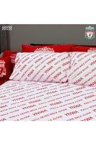 Character World Official Liverpool FC Double Duvet Cover Set, Tone Design | Red Reversible Football Bedding