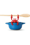 Silicone Utensil Rest, Kitchen Utensil Holder, Red Crab Silicone Steam Releaser for Pot, Non-Slip Stovetop Organizer, kitchen and grill utensil holder for Cooking