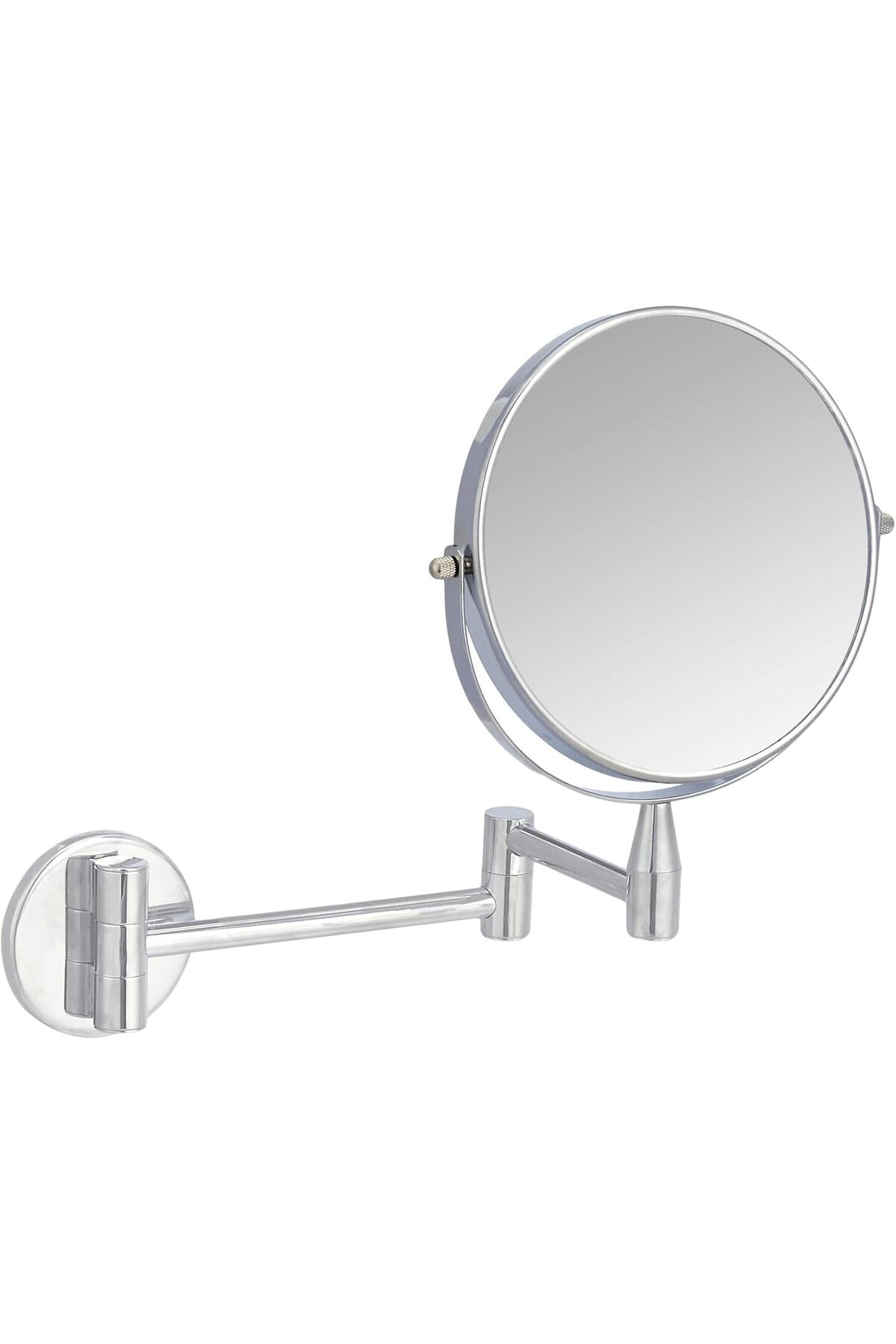Wall-Mounted Vanity Mirror - 1X/5X Magnification, Chrome