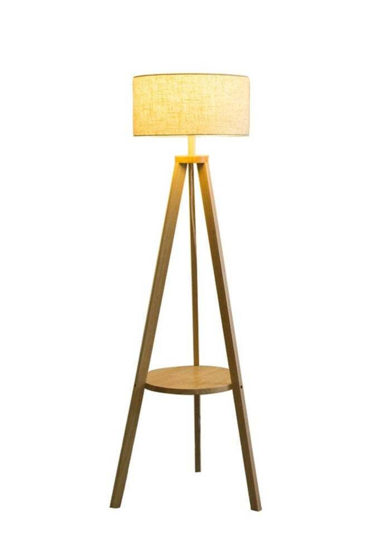 Nordic Modern Bedroom linen cover Standing Floor vertical lamp With 9W bulb and Remote control