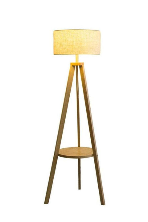 Nordic Modern Bedroom linen cover Standing Floor vertical lamp With 9W bulb and Remote control