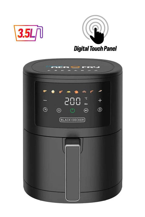 BLACK+DECKER AerOfry Digital Air Fryer 3.5 L 1500 W AF3500 black