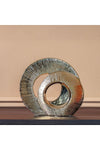 New In Textured Ceramic Gold Accent 23.5X7X21