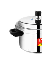 Deluxe Popular Pressure Cooker With Lid, Precision Weight Valve Silver 5Liters