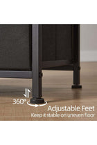 SKY-TOUCH Storage Cabinet: Bedroom Dresser with 9 Drawers Wide Storage Chest with Removable Fabric Bins Storage Organizer Unit for Living Room Entryway Hallway Nursery Kids Room Black