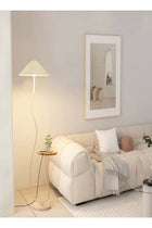 Nordic Atmosphere Floor Lamp Standing Floor Light with Wood Table Brightness Control