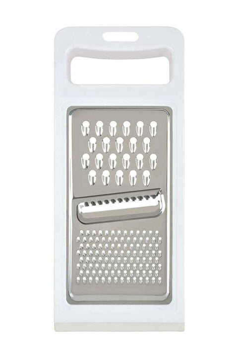 3-Way Flat Grater Silver/White 5x5x4cm