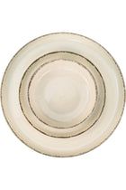Stoneware NIO 12 Pc Dinner Set, Beige | Rustic Speckled Dinnerware Set for 4 People