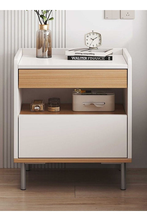 Large-capacity MDF Engineering Board Storage Home Bedside Coffee Table And Nightstand With Drawer