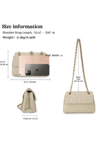 Quilted Crossbody Purses for Women Small Ladies Shoulder Bags with Chain Trendy Clutch Purse Cute Designer Bag