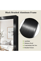Koonmi Black Mirrors for Wall, 20x28 Inch Bathroom Mirror, Rectangular Wall Mirror for Living Room Bedroom Bathroom, Hangs Horizontally or Vertically