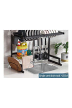 Multi Layer Kitchen Sink Drain Board Rack Black 34x85x89cm