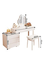 Elegant and Efficient Smart Dressing Table for Contemporary Living Spaces with LED Mirror 120 CM