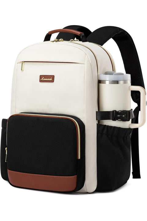 Laptop Backpack for Women with Pouch Pocket for Large Capacity Cup, 15.6 Inch Laptop