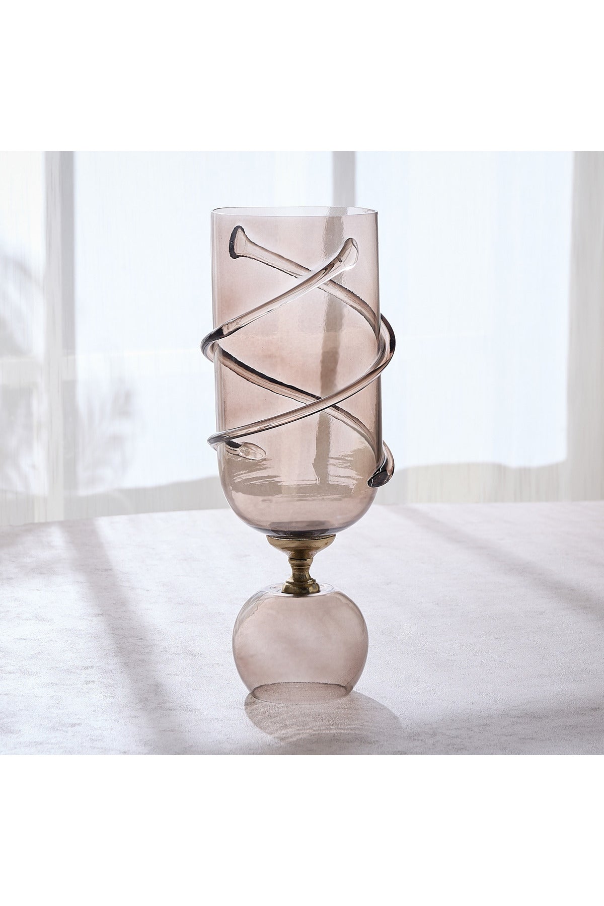 Dora Serpentine Glass Vase - 45 cm