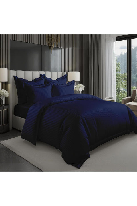 MOONCEE 6 Pcs Bed Sheet King Size Set With Duvet Cover 220x240 Microfiber Bed Sheets Bedding Set Includes 1 Fitted Sheet, 1 Quilt Cover & 4 Pillows Cases (Royal Blue, 6Pcs Duvet Cover Set- King)