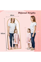 ® Full Length Mirror 165cm * 60cm Arched Full Body Mirror Black Standing Hanging or Leaning Against Wall for Bedroom Entry, Free Standing Floor Mirror for Makeup and Dressing (Glod)