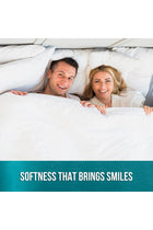 3 Piece Brushed Microfiber Double Duvet Cover Set (200x200cm) with 2 Pillow Cases(50x75cm)- White