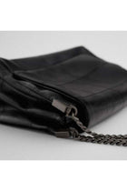 Women's Rock Style Black Shoulder Bag, Ladies PU Leather Crossbody Bag Sling Bag Side Bag Carry Bag