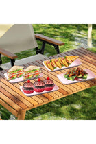 4 Colors Big Rectangular Dinner Plates Unbreakable Wheat Straw Plates, Reusable Durable Lightweight Salad Plate