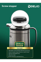 Glass Liner Vacuum Flask (DGFK 1900), 1.9Liters Capacity, Vacuum Insulation, Stainless Steel Body