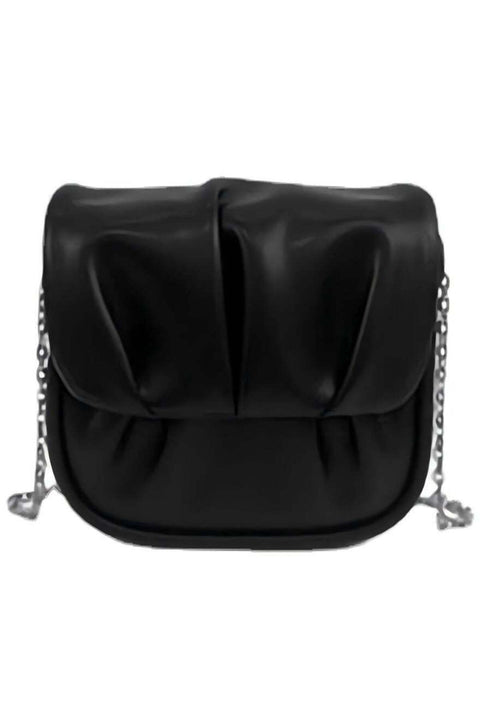 Women's Trendy Pleated Chain Crossbody Bag Sling Bag Side Bag, Ladies Versatile Mini Shoulder Bag