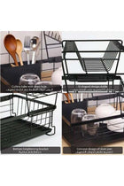 Compact Dish Drying Rack 2 Tier Dish Racks for Kitchen
