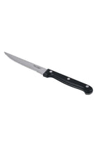 6-Piece Steak Knife Set Black/Silver 11cm
