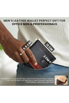 MORUCHA Mens RFID Blocking Real Soft Leather Passcase Wallet with Gift Box M75 Black/Brown