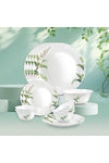 by Milton Opalware Aurelia Savira Dinner Set of 13 | Serving for 4 | White