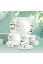 by Milton Opalware Aurelia Savira Dinner Set of 13 | Serving for 4 | White