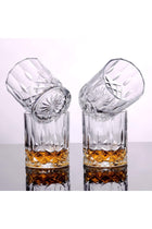 Whiskey Glasses Set of 6 300ML/10OZ,Premium Scotch Glasses,Bourbon Glasses for Cocktails,Rock Style Old Fashioned Drinking Glassware 300ml Set Of 6(A)