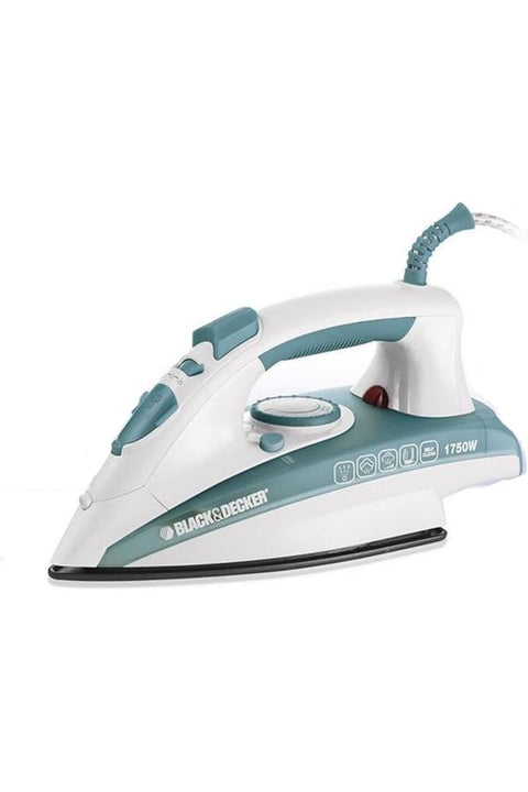 Black & Decker 1750W Steam Iron Ceramic Coated Soleplate