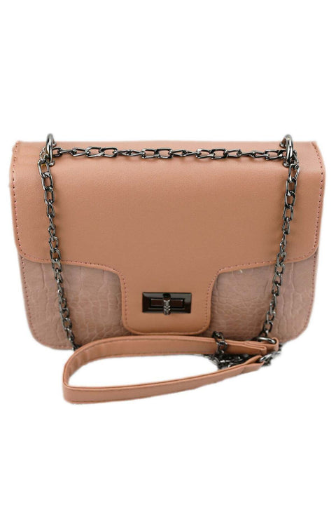 Compact And Sleek With Stylish Croc Effect Pu Leather Handbags For Women Trendy Vintage Handbag And Purse Women Bags Casual Pink Bag