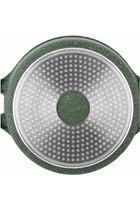 Granite Non-Stick Aluminium Sauce Pan With Lid Green