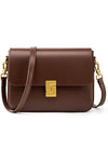 MoreFarther Women's Genuine Leather Crossbody Shoulder Bag Vintage Handbag