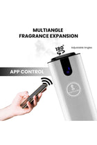 - SCENT INFINITO Essential Oil Diffuser Machine - Standalone Aromatherapy Device, Covers 2500 m³, Whisper-Quiet, Elegant Design, Magnetic Anti-Theft Lock, App Intelligent Control (Silver)