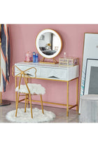 Makeup Chair Gold 43x80x40cm