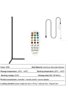 Remote Control LED Light Corner Lamp Multicolour