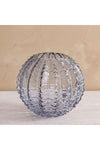 Mirabella Glass Vase 18X18X16 cm -Grey