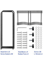 5 Gallon Water Bottle Holder 8 Tier Water Jug Rack 8-Tier Water Bottle Rack Reinforced Steel Rack for Water Storage Water Bottle Storage Rack