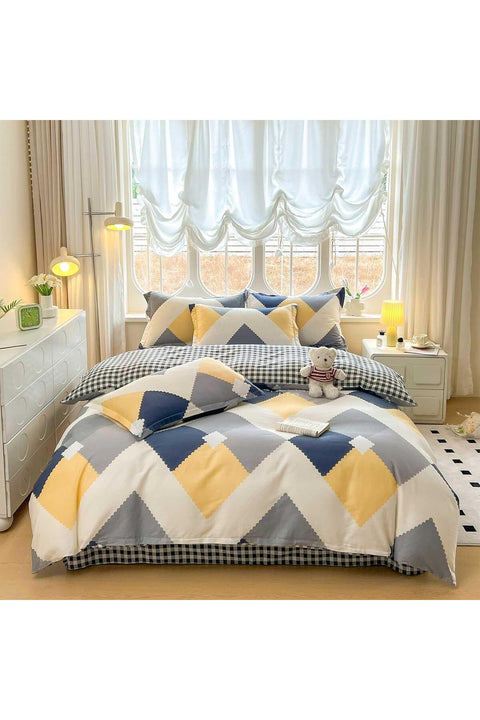 Xrare Pure Cotton Bedding Sets 3Pcs, Printed Designs Duvet Cover Sets, Single Size Quilt Cover(155x210cm), SpecialLife