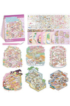 DIY 3D House Sticker Book for Kids & Adults – Creative Craft Kit with Cute Cartoon Animal Scenes, Miniature Houses, Stress Relief & Fun Art Activity, Nice Gift for Relaxation & Learning
